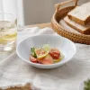 White porcelain bowls, simple household ceramic tableware, serving rice bowls, soup bowls, large bowls details Picture